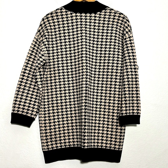 Sandro Dane Oversized Houndstooth Cardigan Size 0 - Picture 2 of 9